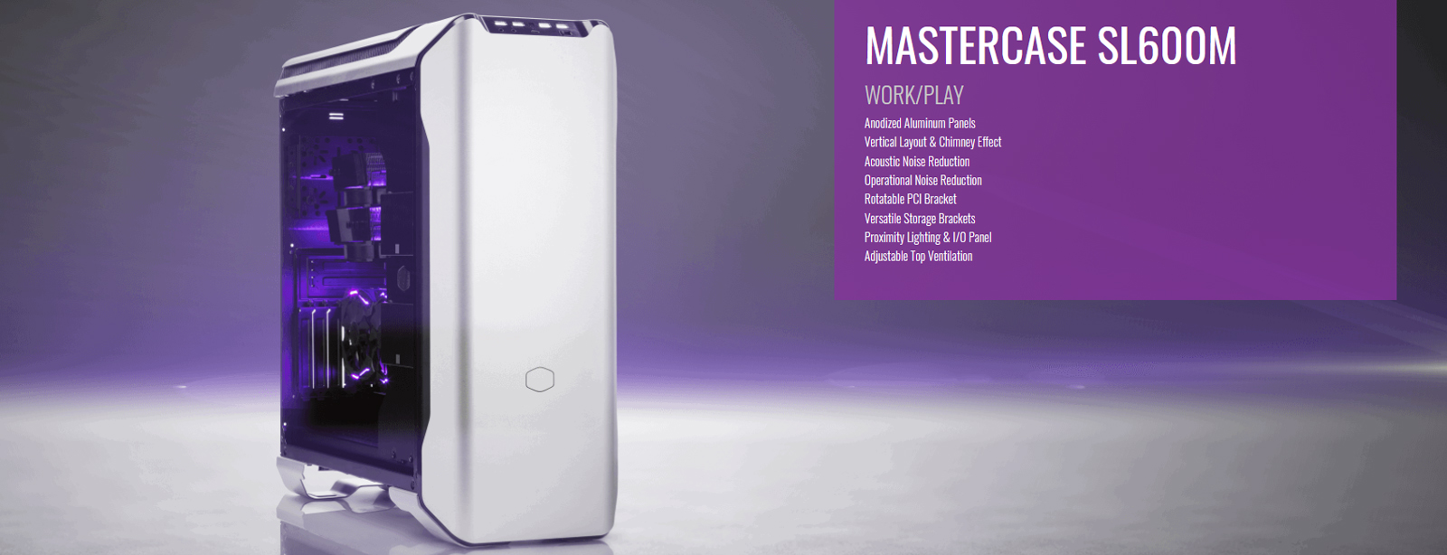 Cooler Master Master Case SL600M (Mid Tower/Màu Trắng) giới thiệu